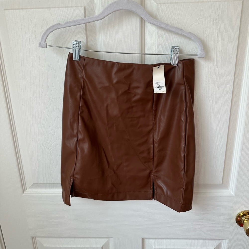 Francesca's Collections Brown Mini Skirt